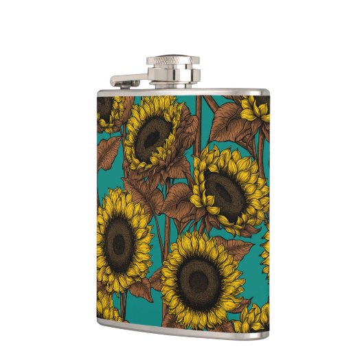 ひまわり フラスク (左)
