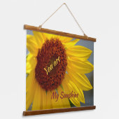 ひまわり フラワーマイ サンシャイン フォトグラフィック 吊り下げ型タペストリー (傾斜あり)