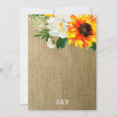 ひまわり フラワー バルコニー 延期のお知らせ 2 招待状 (裏面)