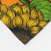 ひまわり フリースブランケット (角)