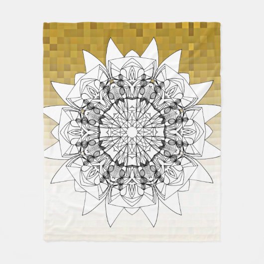 ひまわり フリースブランケット (正面)