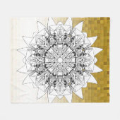 ひまわり フリースブランケット (正面(横))