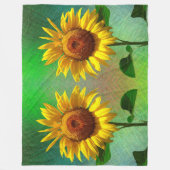 ひまわり フリースブランケット (正面)