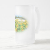 ひまわり フロストグラスビールジョッキ (正面右)