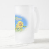 ひまわり フロストグラスビールジョッキ (正面右)