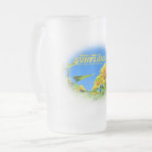 ひまわり フロストグラスビールジョッキ (正面左)