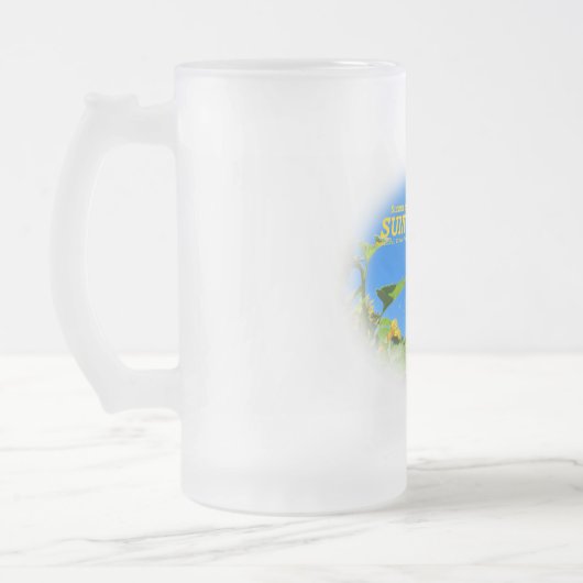 ひまわり フロストグラスビールジョッキ (左)
