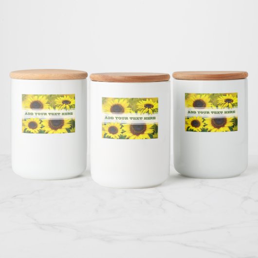 ひまわり フードラベル (ボトル)