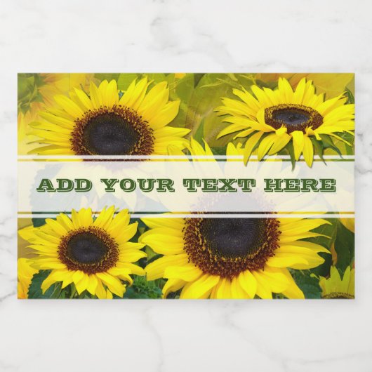 ひまわり フードラベル (シングルラベル)