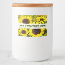 ひまわり フードラベル