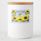 ひまわり フードラベル (正面)