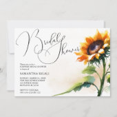 ひまわり ブライダルシャワーの招待状 招待状 (正面)