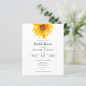 ひまわり |ブライダルシャワーの招待 (スタンド正面)