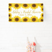 ひまわり ブライダルシャワーの背景 ボホ フラワープロップ 横断幕 (インサイチュ)