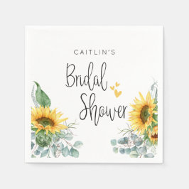 ひまわり ブライダルシャワーパーティー スタンダードカクテルナプキン