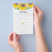 ひまわり ブライダルシャワー ゲーム ビンゴ フラワーリー チラシ (ハンドル)