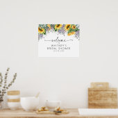 ひまわり ブライダルシャワー, ブライダルシャワーのウェルカムメッセージ ポスター (キッチン)