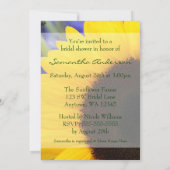 ひまわり ブライダルシャワー 招待状 (裏面)