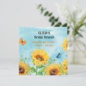 ひまわり ブライダル シャワー フラット インビテーション (スタンド正面)