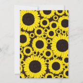 ひまわり ベイビーシャワー サマー 招待状 (裏面)