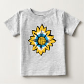 ひまわり ベビーTシャツ (正面)