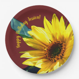 ひまわり ペーパープレート