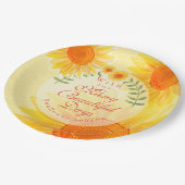 ひまわり ペーパープレート (アングル)