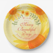 ひまわり ペーパープレート (正面)
