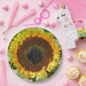 ひまわり ペーパープレート (パーティー)