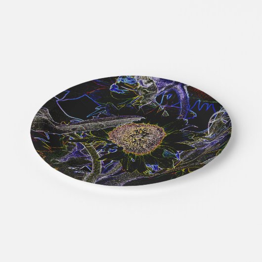 ひまわり ペーパープレート (アングル)