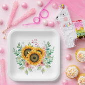 ひまわり ペーパープレート (パーティー)