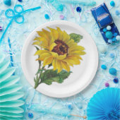 ひまわり ペーパープレート (パーティー)
