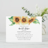 ひまわり ボタニカル フラワー ブライダル シャワー 招待状 (スタンド正面)