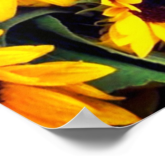 ひまわり ポスター (角)