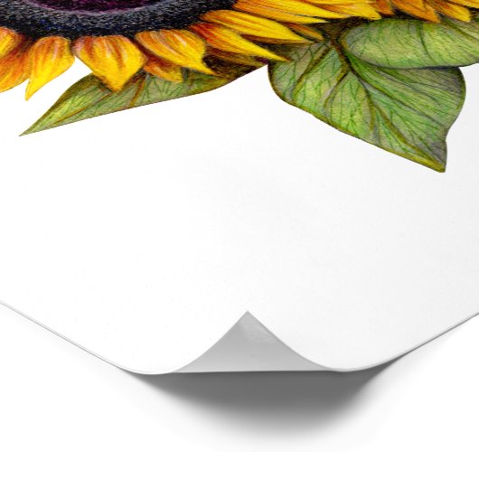 ひまわり ポスター (角)