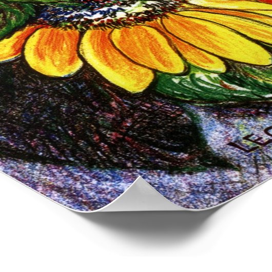 ひまわり ポスター (角)