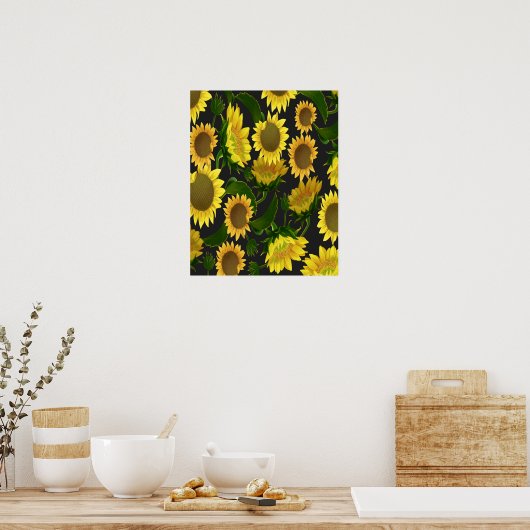 ひまわり ポスター (キッチン)