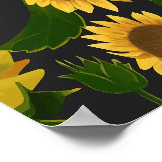 ひまわり ポスター (角)