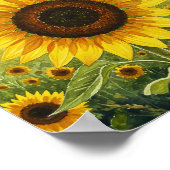 ひまわり ポスター (角)