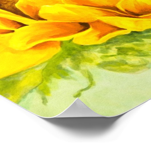 ひまわり ポスター (角)