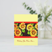 ひまわり ポストカード (スタンド正面)