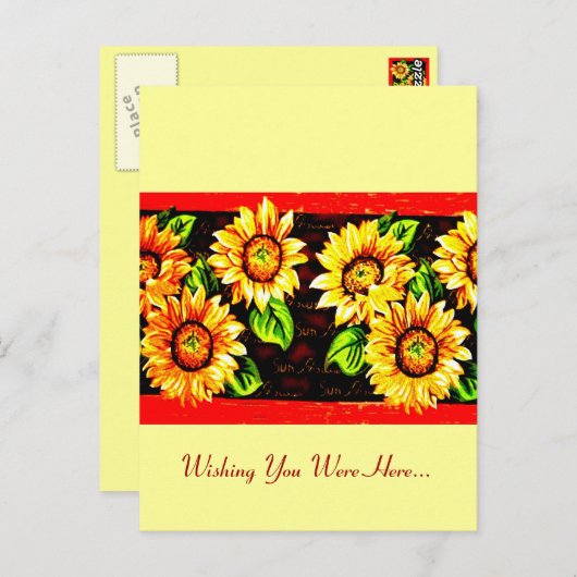 ひまわり ポストカード (正面/裏面)