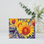 ひまわり ポストカード (スタンド正面)