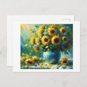 ひまわり ポストカード (正面/裏面)
