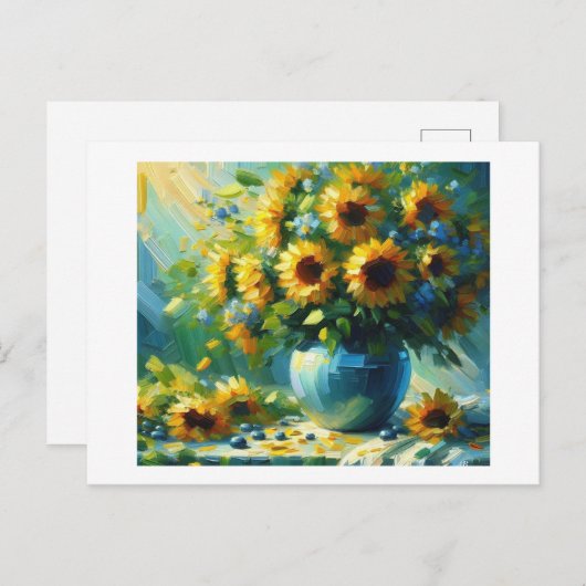 ひまわり ポストカード (正面/裏面)