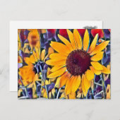 ひまわり ポストカード (正面/裏面)