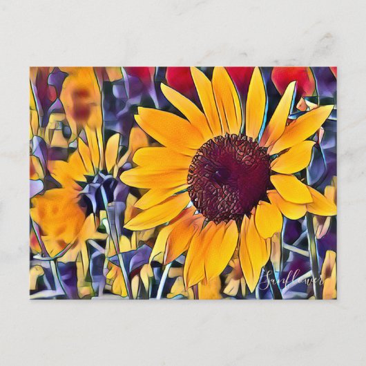 ひまわり ポストカード (正面)