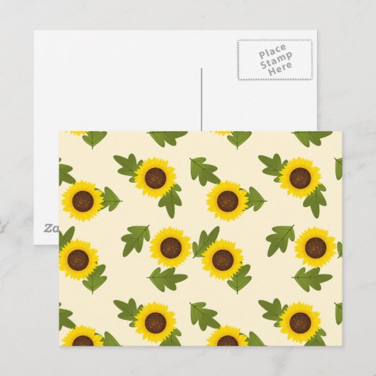 ひまわり ポストカード (正面/裏面)