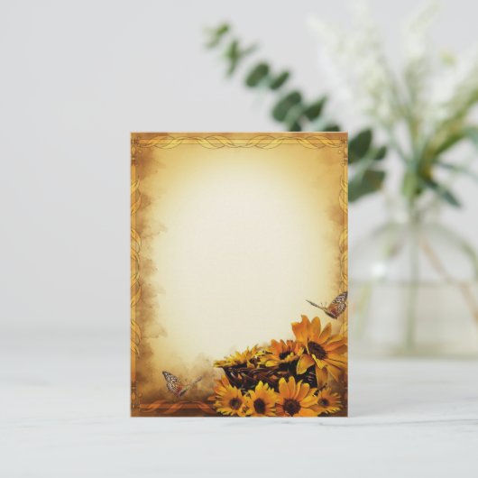 ひまわり ポストカード (スタンド正面)