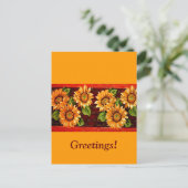 ひまわり ポストカード (スタンド正面)